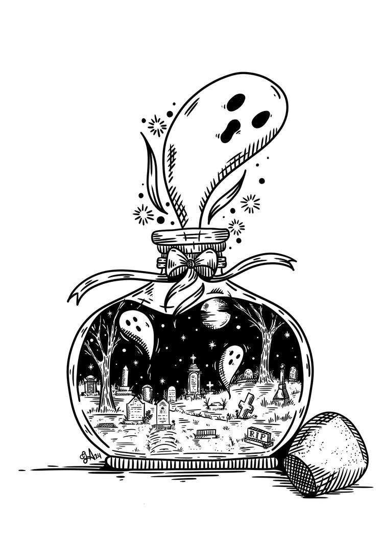 Ghost in a Jar Print