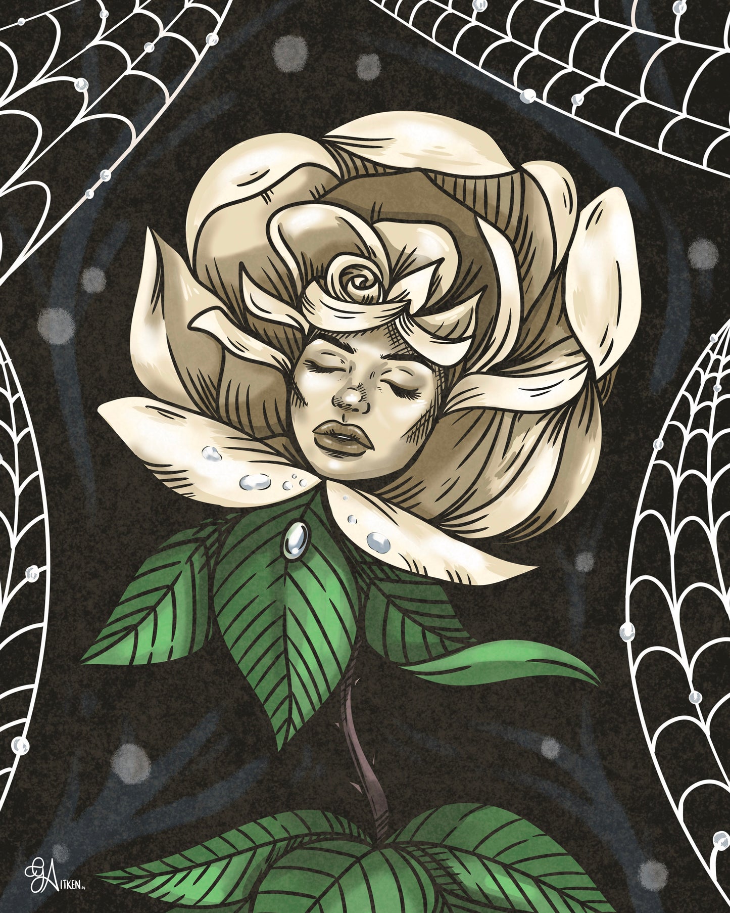 White Rose Print