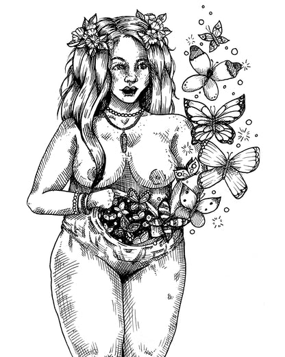 Aflutter 8x10 art print by Gloria Aitken