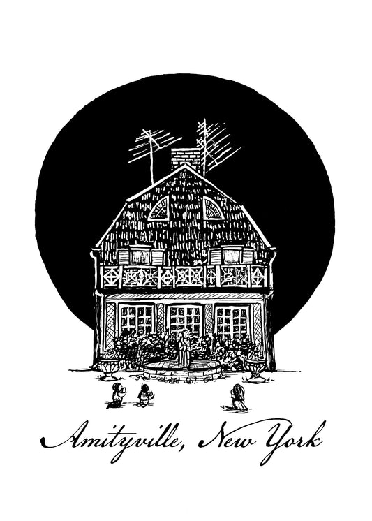 Amityville 5x7 art print by Gloria Aitken