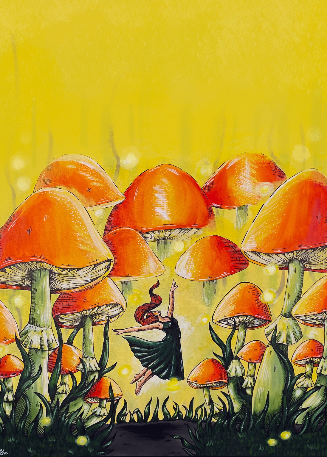 Ascending 5x7 art print by Gloria Aitken