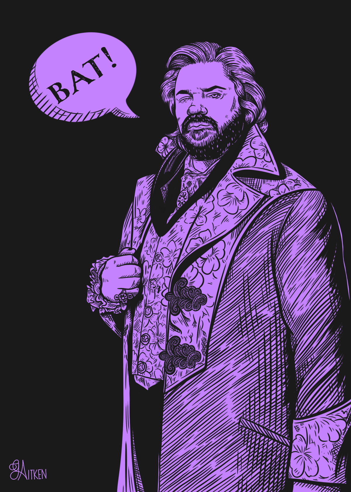BAT! — 5x7 art print