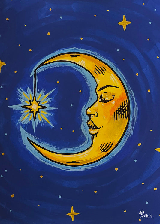 Celestial Moon Print