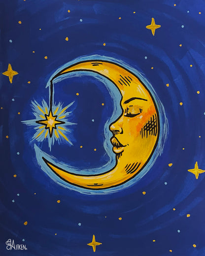 Celestial Moon Print