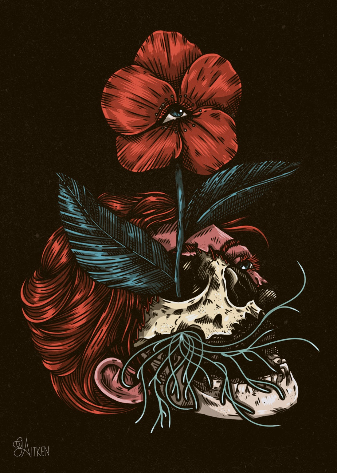 Memento Flores — 5x7 art print