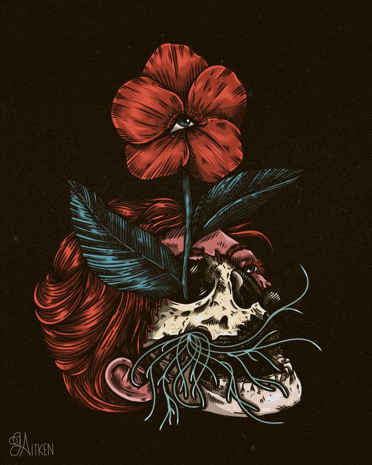 Memento Flores — 8x10 art print