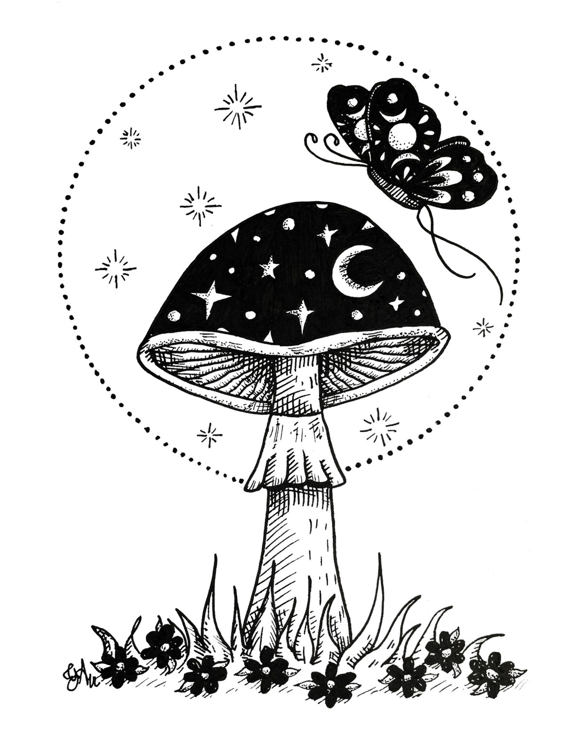 Moonshroom — 8x10 art print