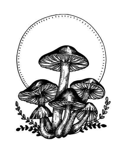 Mushrooms — 8x10 art print