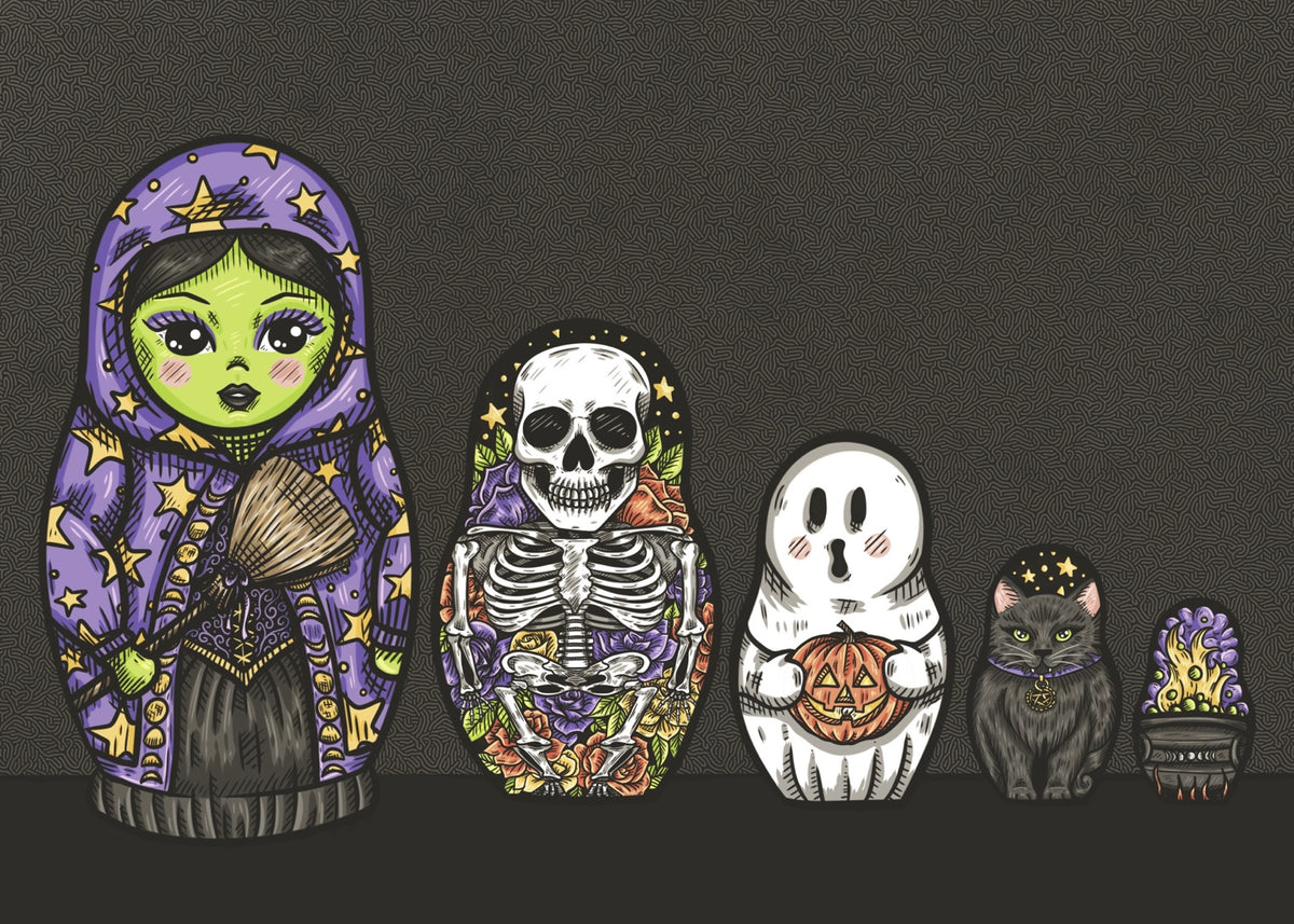 Nesting Dolls — landscape 5x7 art print