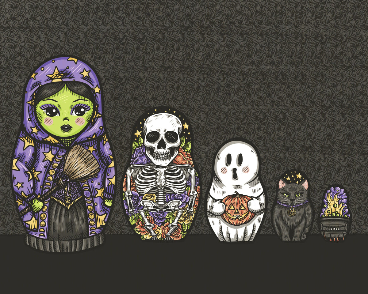 Nesting Dolls — landscape 8x10 art print