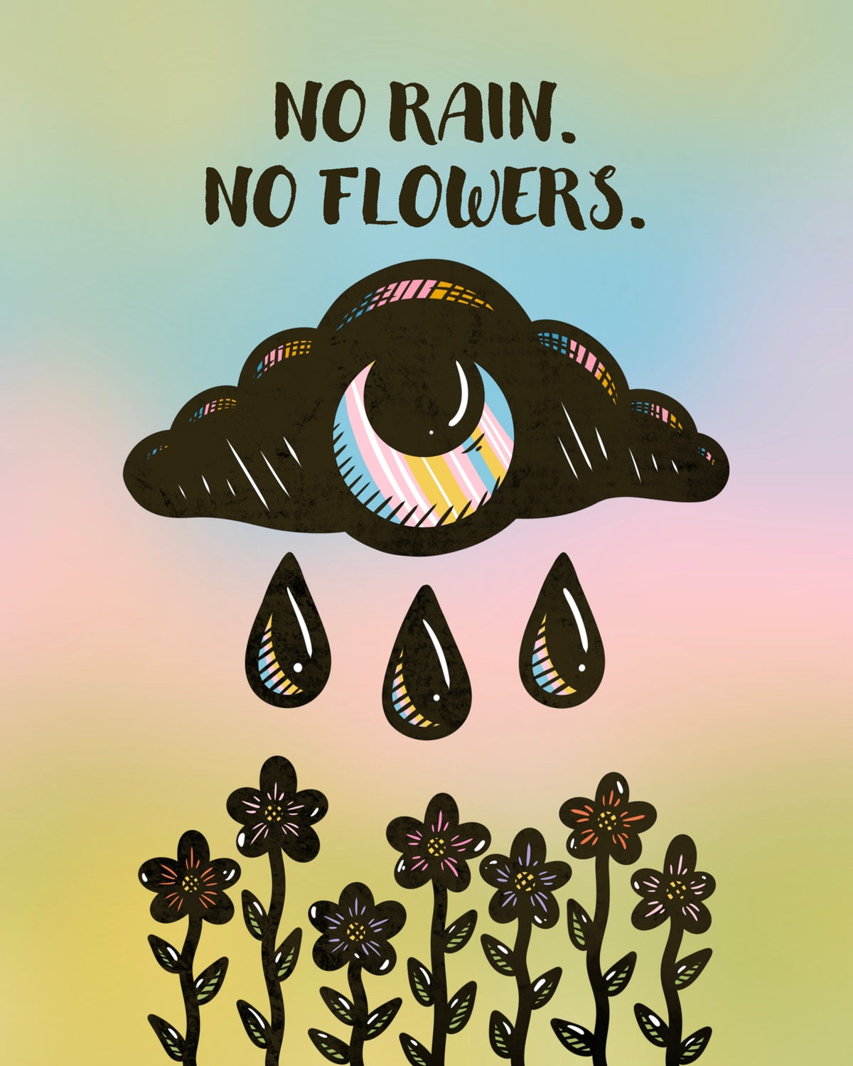 No Rain — 8x10 art print