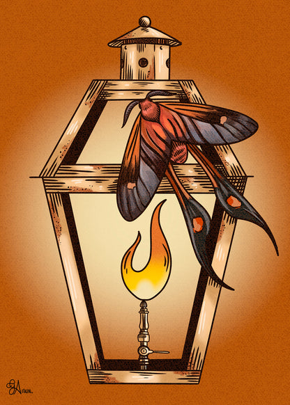 Rusted Moth Print