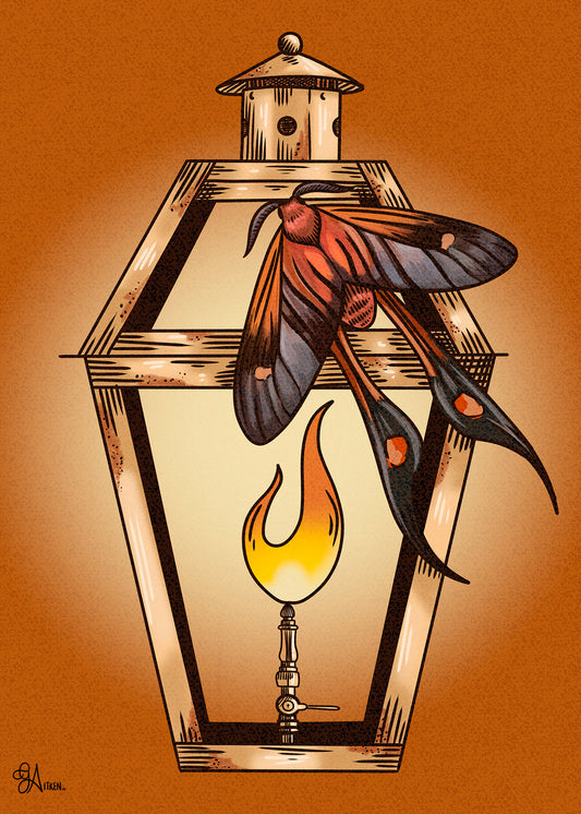 Rusted Moth Print