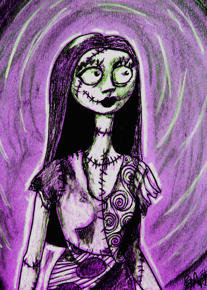 Sally x Purple — included in the Jack & Sally print set